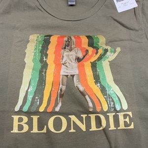 Blondie Rock n Roll Retro fitted ladies T-shirt. Size L - Snug fit